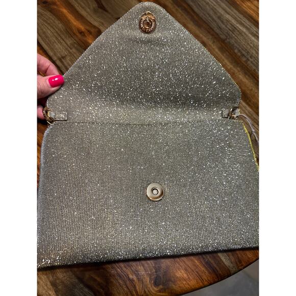 Envelope Purse Sparkling Metallic Cloth Color Reflecting 9.5 by 7 in. NWT - Picture 5 of 16